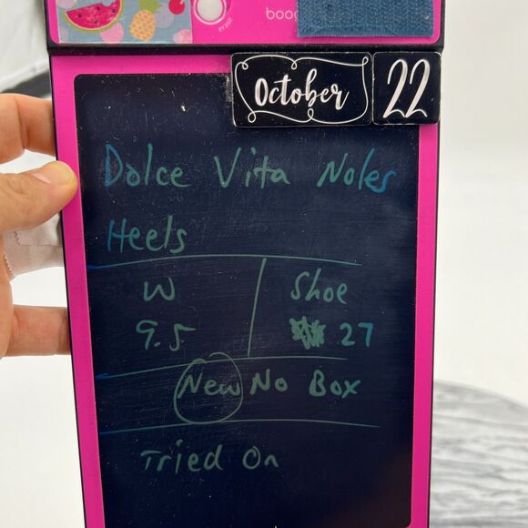 Dolce Vita Noles Heels Womens 9.5 Black Faux Leather Cone Heel Strappy Open Toe - Picture 8 of 9